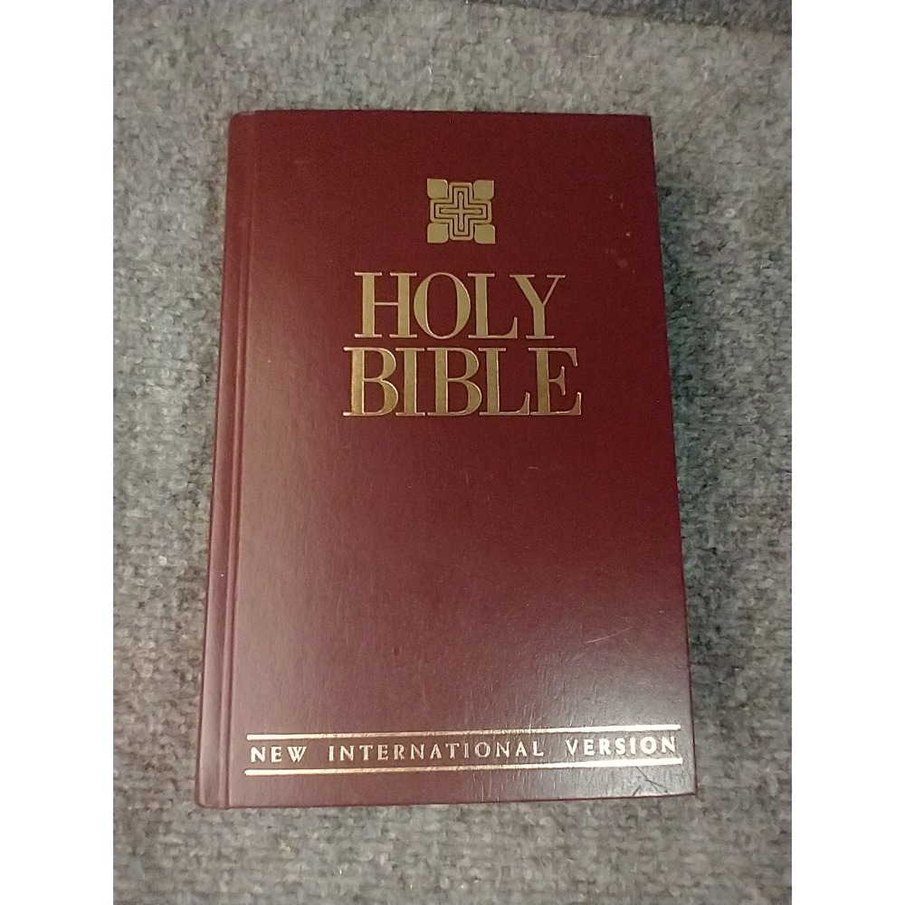 NIV Holy Bible Hardcover Red Letter Edition Burgundy Gold Gilt Family Records
